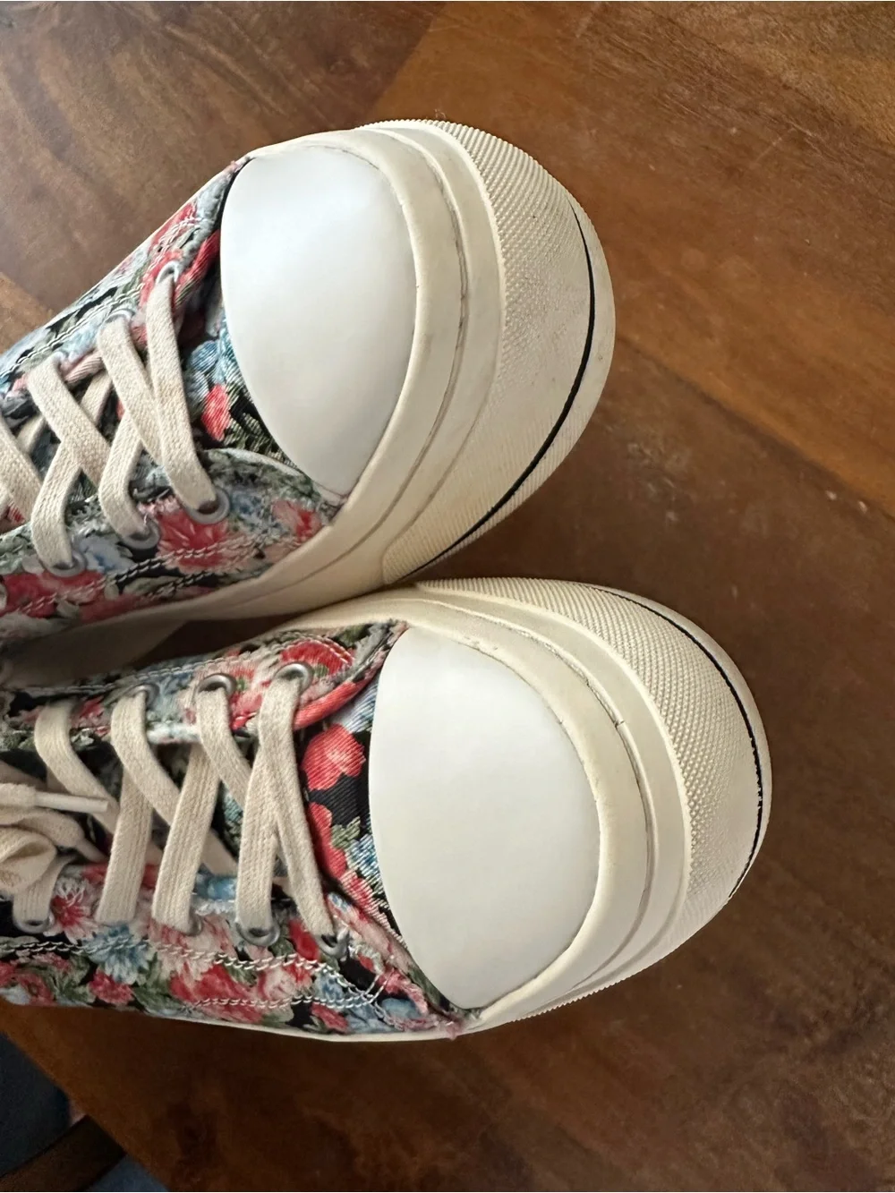 R13 Floral Canvas High-Top Platform Sneakers Nordstrom Exclusive ladies size‎ 9